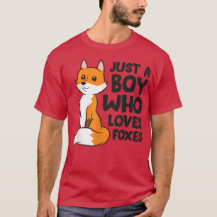 Só um menino que ama a camiseta de raposas