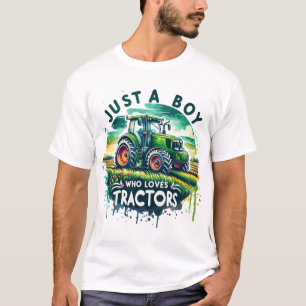 Só Um Menino Que Ama A Camiseta De Tratores, Anive