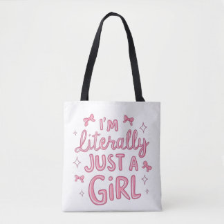 Só uma Garota Bolsa Tote Estética Fofo