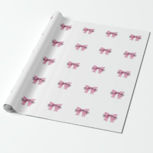 Só Uma Garota Papel de Embrulho de Laço Fofo Coq