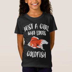 Só Uma Garota Que Adora Aquário De Camiseta Goldfi
