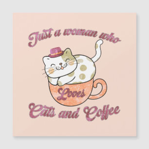 Só uma mulher que ama gatos e café