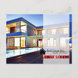 SÓ VENDIDO cartão postal Imobiliário