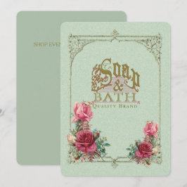 SOAP & BATH ~ Convite / Cartão de Evento