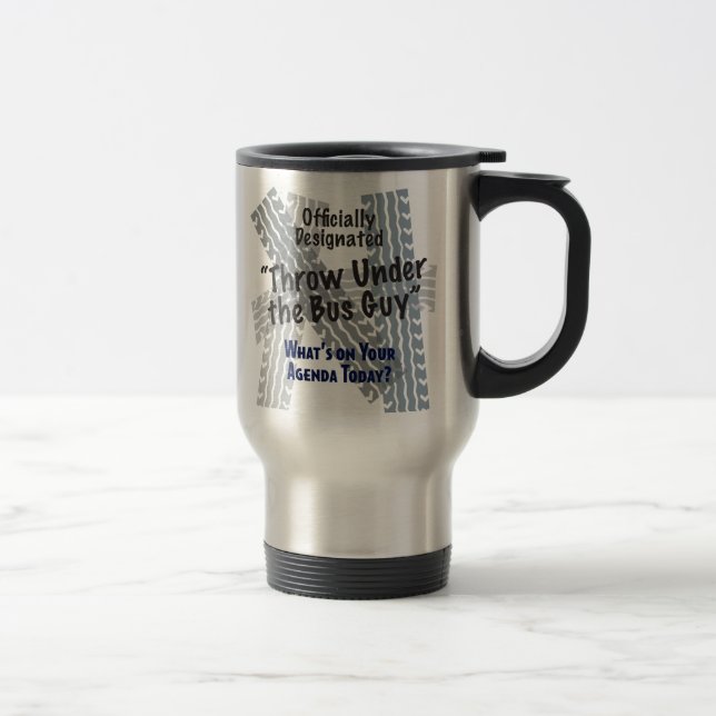 Sob a caneca de viagem de aço inoxidável da cara (Direita)