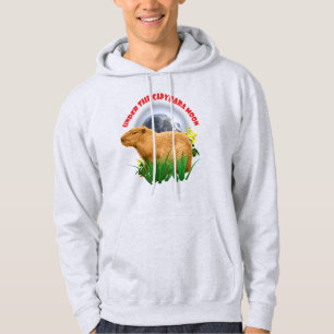 Sob a Lua do Capivara Camiseta Divertida de Capiva