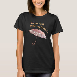 Sob a minha camiseta de guarda-chuva