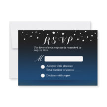 Sob a RSVP de Casamento de Praia das Estrelas