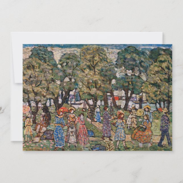 Sob as Árvores por Maurice Prendergast, Arte Fino (Frente)