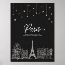 Sob as estrelas em Paris I Poster