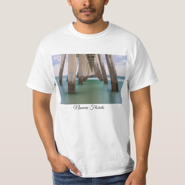 Sob Navarre Beach Pier T-Shirt (Frente)