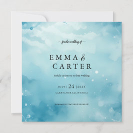 Sob o Anúncio de Casamento por Aquarela do Mar