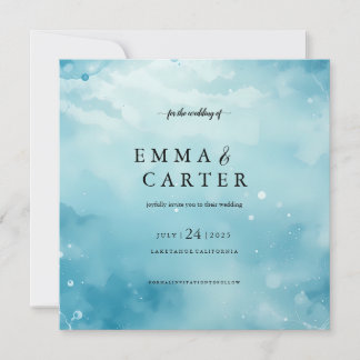 Sob o Anúncio de Casamento por Aquarela do Mar