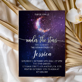 Sob o Convite de Aniversário das Estrelas