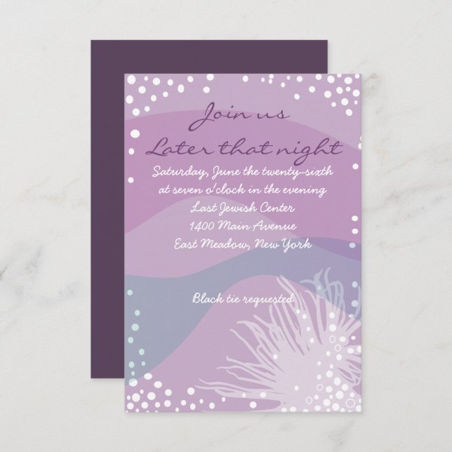 SOB O Convite Mitzvah, Bar do Bat do Mar (Frente/Verso)