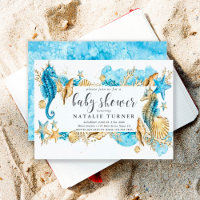 Sob o Convite para Chás de fraldas Marítimos