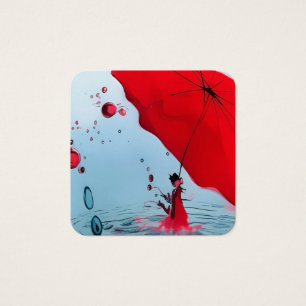 Sob o guarda-chuva vermelho