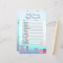 Sob o jogo de Chá de fraldas de Sea Girl