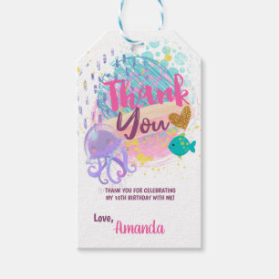 Sob o mar Etiquetas para presentes