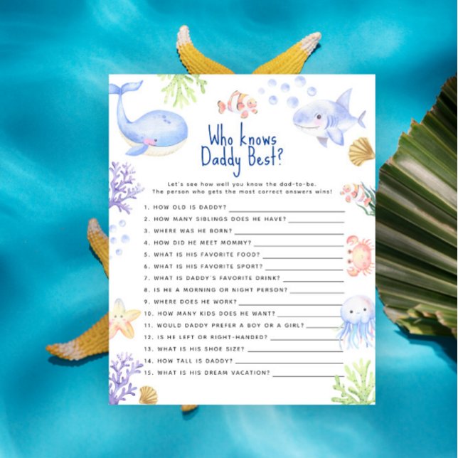 Sob o mar Game Quem sabe melhor do pai (Criador carregado)