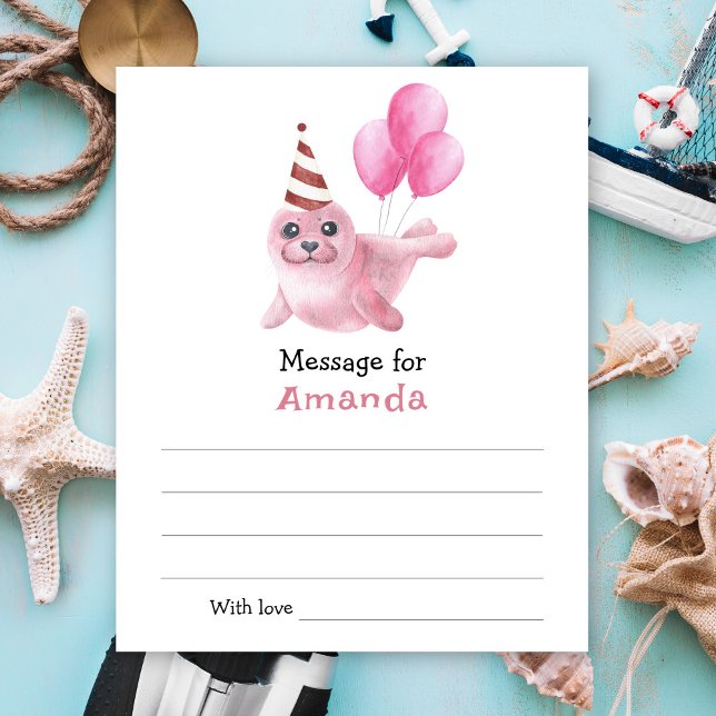 Sob o mar Selo Mensagem da cápsula de Aniversário (Criador carregado)