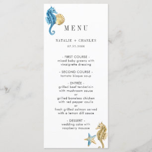 Sob o Menu Casamento Dourado Azul do Mar
