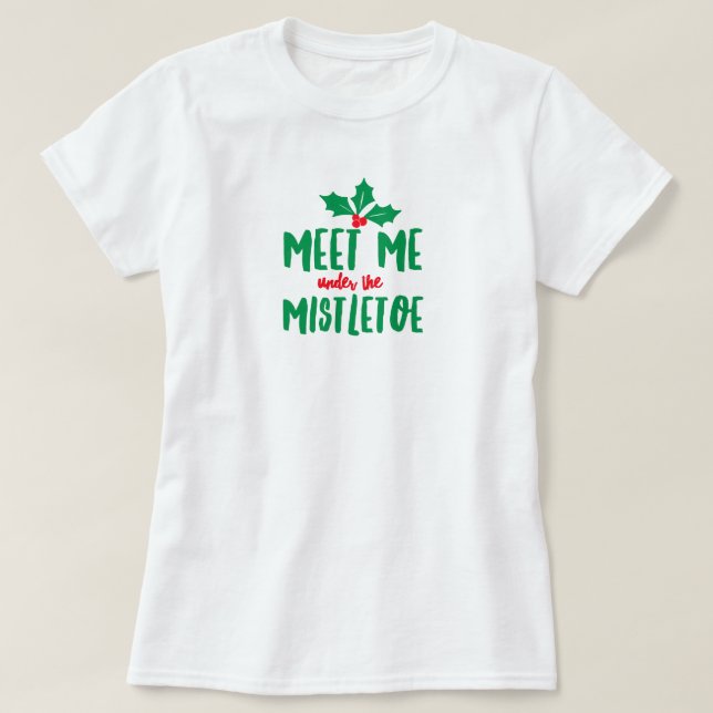 Sob o Mistletoe T-Shirt (Frente do Design)
