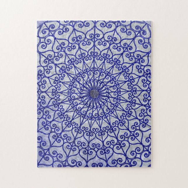 Sob o quebra-cabeça do Rosa do Jardim Azul Duluth  (Vertical)