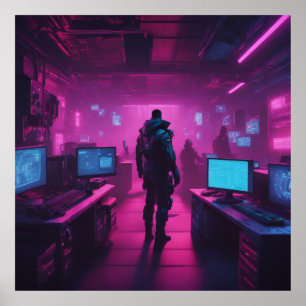 Sob o solo, Cyberpunk Poster