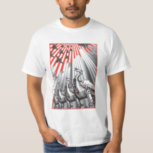 Sob o t-shirt do branco da fiscalização