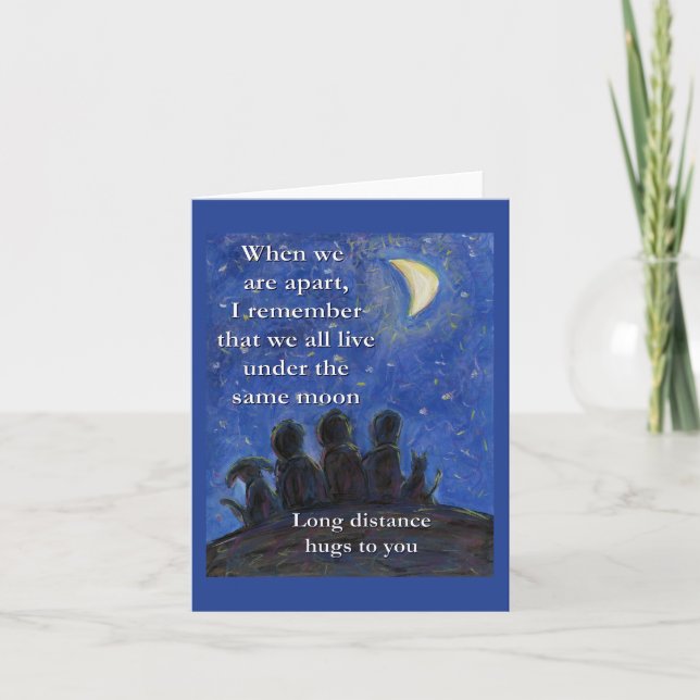 Sob os mesmos cartões de saudação de arte da lua (Frente)