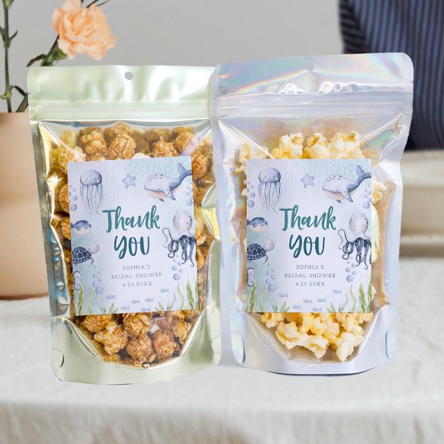 Sob os rótulos das Comidas do oceano Chá de fralda (Criador carregado)