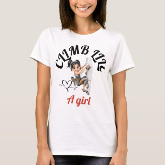 Sobe como uma camiseta de menina