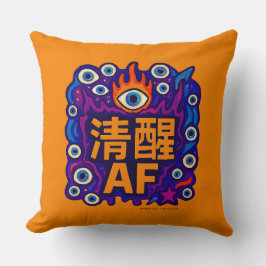 Sober AF - Chinês - Almofada de Arremesso