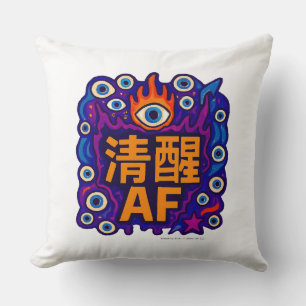 Sober AF - Chinês - Almofada de Arremesso