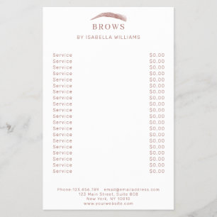 Sobrancelhas elegantes minimalistas Flyer