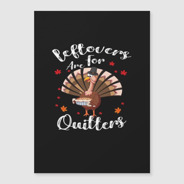 Sobras São Para Quem Desiste Dia De Ação De Graças (Frente)