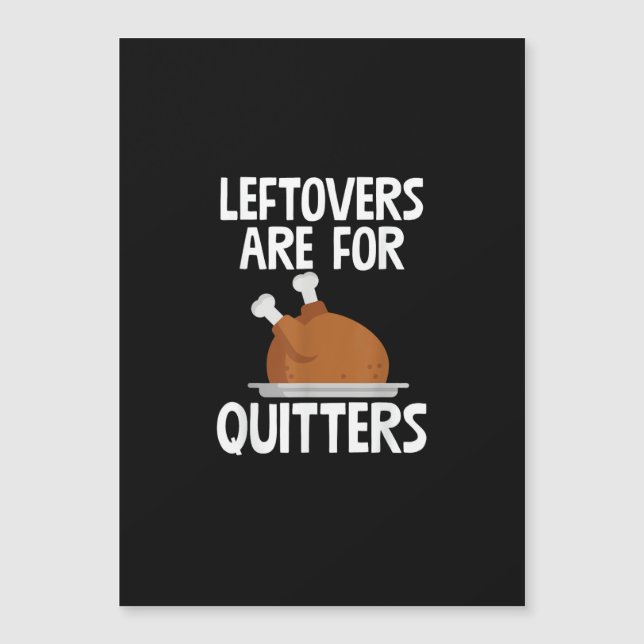 Sobras São Para Quem Desiste Dia de Ação de Graças (Frente)