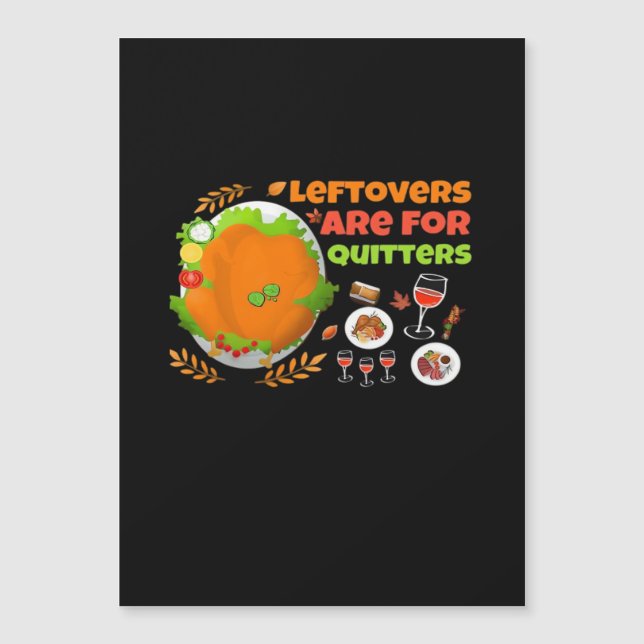 Sobras São Para Quem Desiste Funny Food Ação de Gr (Frente)