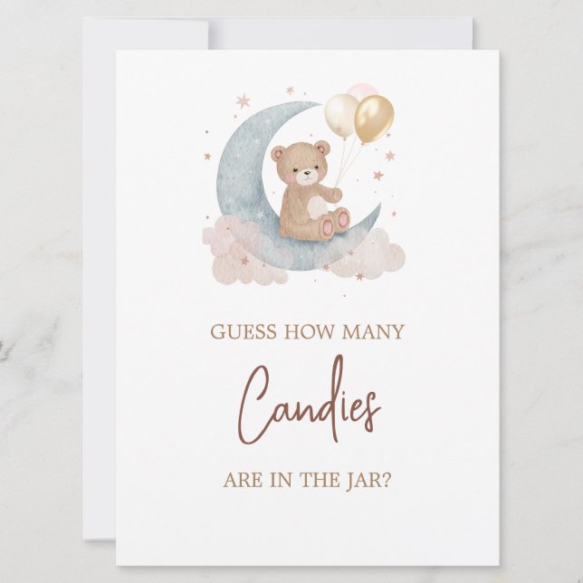 Sobre a Lua adivinha quantos cartões de jogo podem (Frente)