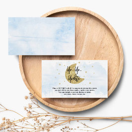 Sobre A Lua | Cartões de atualização de Chá de fra