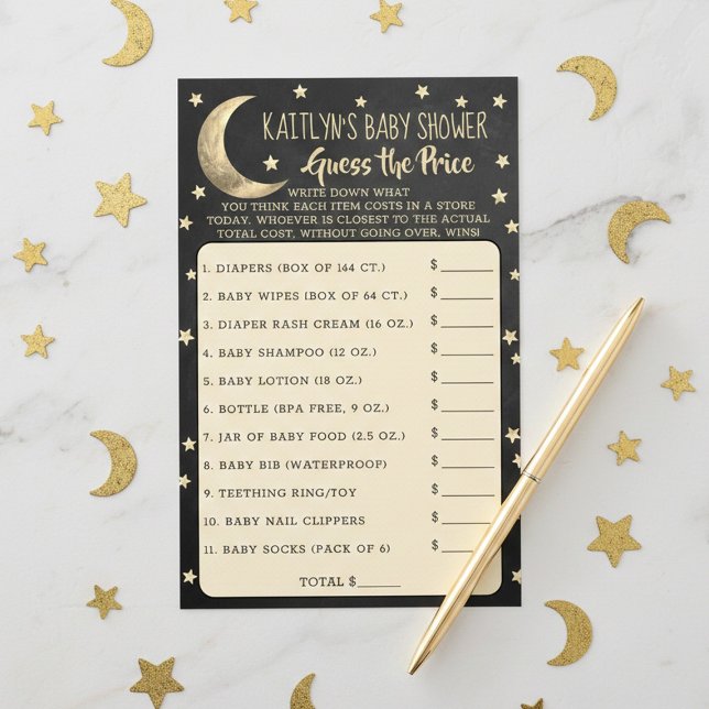 Sobre A Lua | Chá de fraldas Adivinha O Jogo Dos P (Criador carregado)