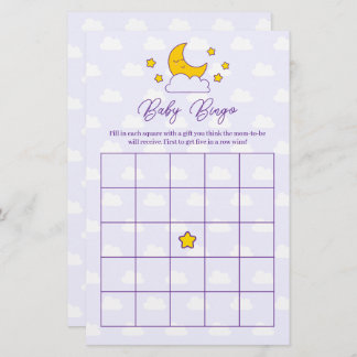 Sobre a Lua e o Jogo do Chá de fraldas das Estrela