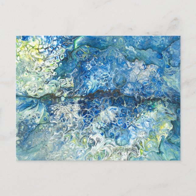 Sobre As Montanhas Sobre O Cartão Postal Do Mar (Frente)