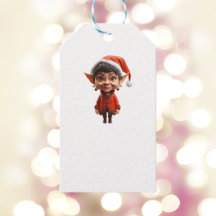 Sobre Isso! Etiquetas Brancas do Elf de Natal