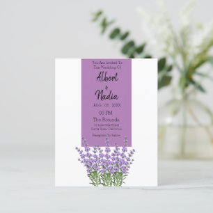 Sobre Lavanda Roxa Do Orçamento Casamento Elegante