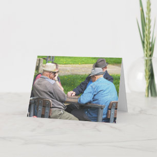 SOBRE O CARTÃO DE ANIVERSÁRIO DOS VELHOS HOMENS EN