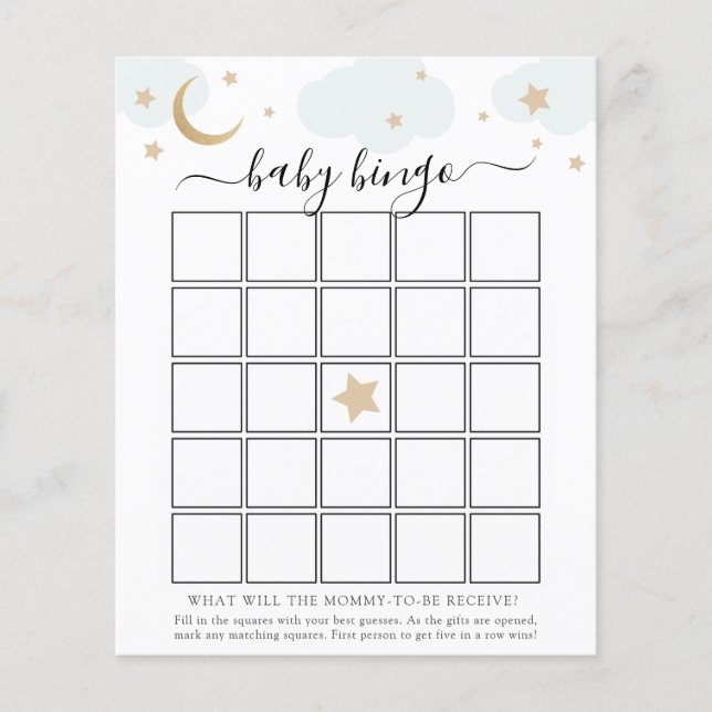 Sobre o Cartão de Jogo do Bebê da Lua (Frente)