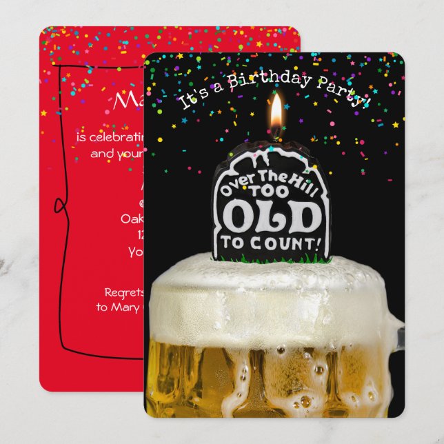 Sobre o Convite de aniversário Hill (Frente/Verso)