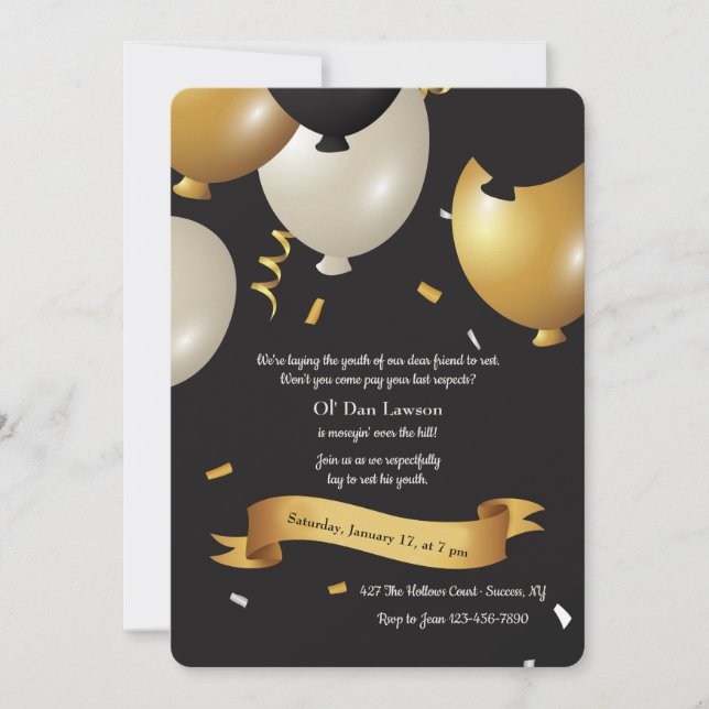 Sobre o convite do aniversário do monte (Frente)